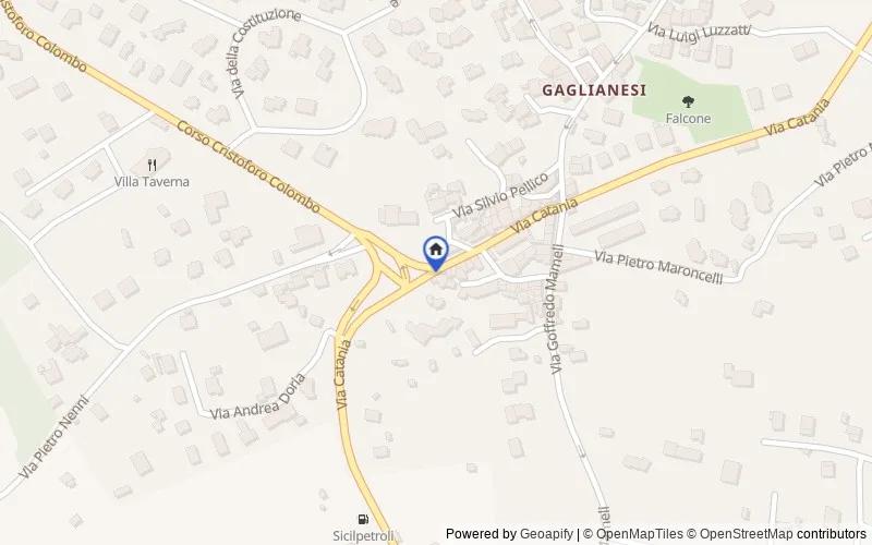Carte du secteur : Via Catania, 51, 95039 Trecastagni CT, Italia, Trecastagni, Catania