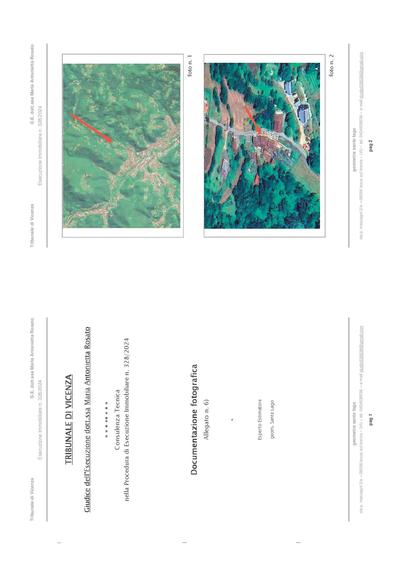 LOTTO UNICO: Piena proprietà per la quota di 1/1 su porzione da cielo a terra su quattro piani (tre piani e soffitta) inclusa in un vecchio agglomerato urbano “in linea”, oltre a terreno disgiunto; il tutto sito a Valdagno (VI), località Novale, in Contrada Berti n. 6.
