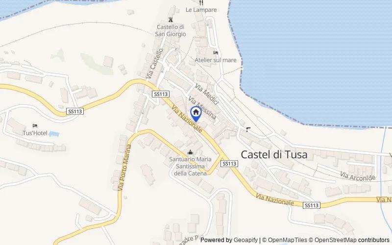 Mappa della zona: Via Nazionale 98079 Castel di Tusa ME, , 98070, Tusa, Messina