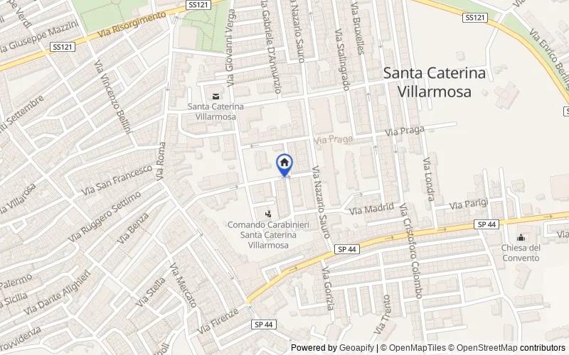 Mappa della zona: Via Jan Palach, 2, 93018 Santa Caterina Villarmosa CL, Italia, Santa Caterina Villarmosa, Caltanissetta