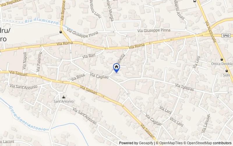 Mappa della zona: Via Venezia n.56, 09039, Villacidro, Sud Sardegna