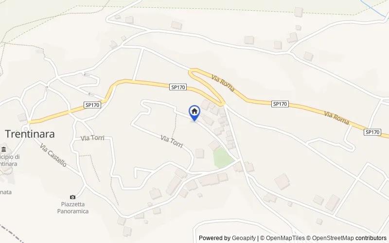 Mappa della zona: via A. Manzoni 8, Trentinara, Salerno