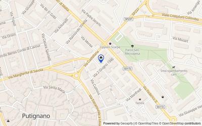 Mappa della zona: Via XXV Aprile, 7, 70017, Putignano, Bari
