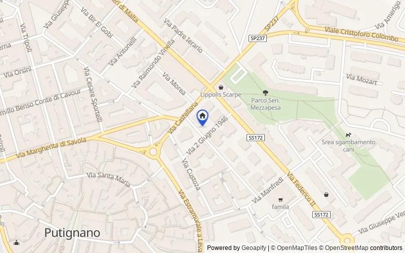 Carte du secteur : Via XXV Aprile, 7, 70017, Putignano, Bari