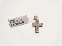 (Lotto n.1787) un ciondolo in oro bianco e giallo 18 kt...