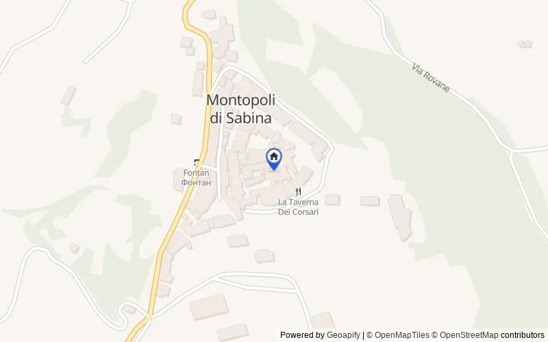 Mappa della zona: Via San Bonaventura, 15, 02034, Montopoli di Sabina, Rieti