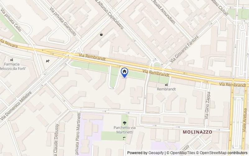 Mappa della zona: Via Rembrandt, 63, 20147 Milano MI, Italia, Milano, Milano