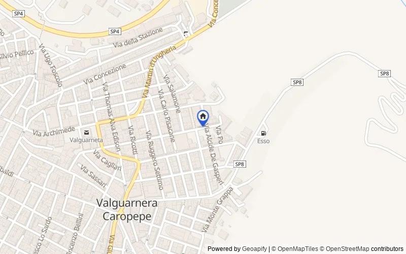 Mapa de la zona: Via Arimondi  69, 94019, Valguarnera Caropepe, Enna