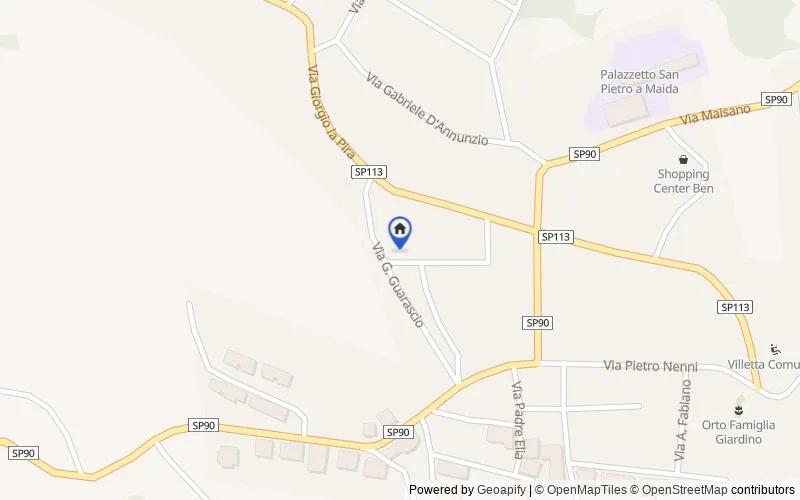 Mappa della zona: via A. Miceli, 15, 88025, San Pietro a Maida, Catanzaro
