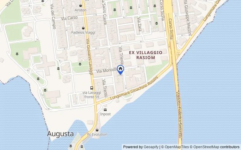 Mappa della zona: Via Trieste, 14/16, 96011 Augusta SR, Italia, 96011, Augusta, Siracusa