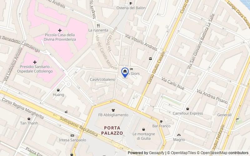 区域地图：Via Mameli, 10/E, 10152 Torino TO, Italia, 10152, Torino, Torino