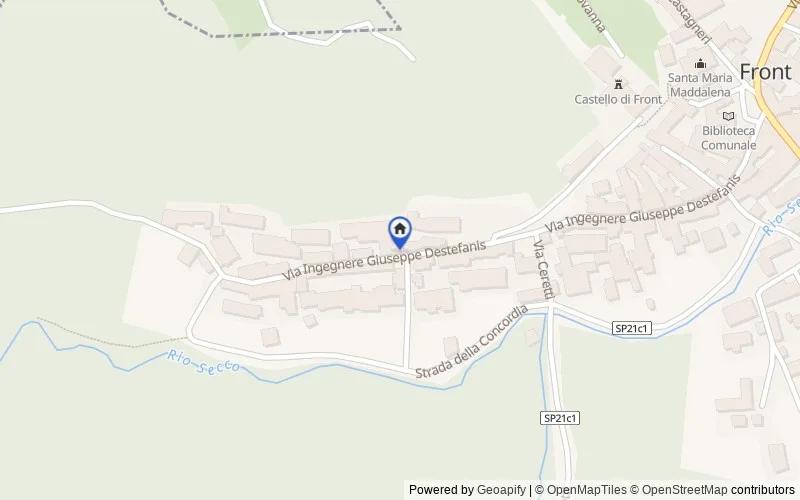 Mappa della zona: Via Destefanis, 78, 10070 Front TO, Italia, Front, Torino