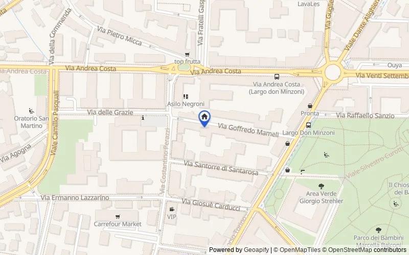 Mappa della zona: Via Goffredo Mameli, 5b, 28100 Novara NO, Italia, 28100, Novara, Novara