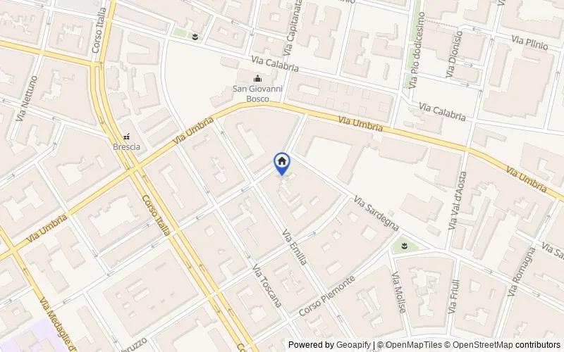区域地图：Via Marche, 3, 74121 Taranto TA, Italia, Taranto, Taranto