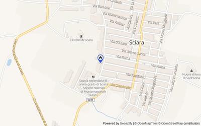 Mappa della zona: Via Principe di Sciara, 21, 90020 Sciara PA, Italia, Sciara, Palermo