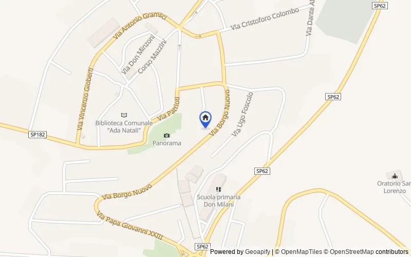 Mappa della zona: Via Borgo Nuovo, 92, 63813 Monte Urano FM, Italia, 63813, Monte Urano, Fermo