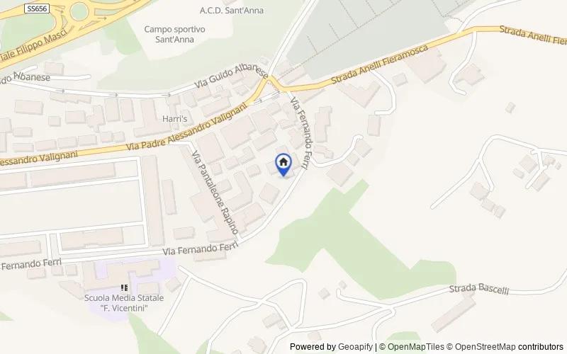 Mappa della zona: Via Ferdinando Ferri, 23/27, 66100 Chieti CH, Italia, 66100, Chieti, Chieti