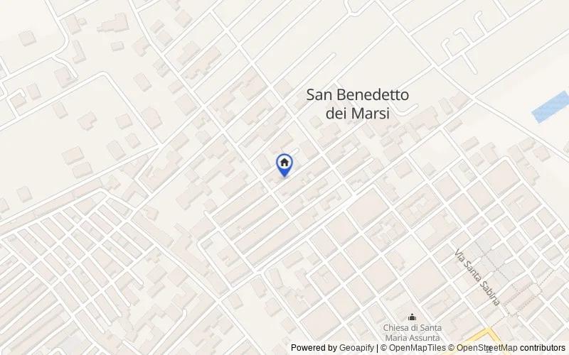 Mapa de la zona: Via G. Leopardi, 23, 67058 San Benedetto dei Marsi AQ, Italia, San Benedetto dei Marsi, L'Aquila
