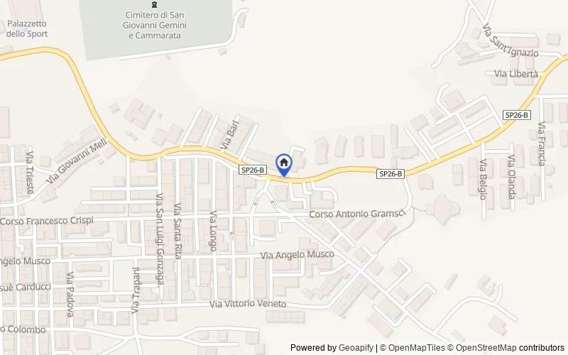 Carte du secteur : Via Omero, 15, 92020 San Giovanni Gemini AG, Italia, 92020, San Giovanni Gemini, Agrigento