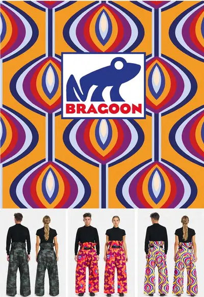 Lotto formato da abbigliamento tecnico antipioggia, costituito da  511 pantaloni e 709 ghette in PET, di differenti fantasie, oltre a 556 cinte in material e plastico per i pantaloni, tutto con sacchetti e scatole di packaging originale, su 7 bancali (4 abbigliamento e 3 packaging)