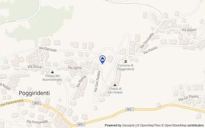 Mappa della zona: Via S. Fedele, 23020 Poggiridenti SO, Italia, Poggiridenti, Sondrio