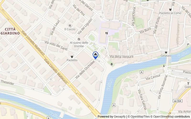 Mappa della zona: Piazza Vittorio Bachelet, 02100 Rieti RI, Italia, 02100, Rieti, Rieti