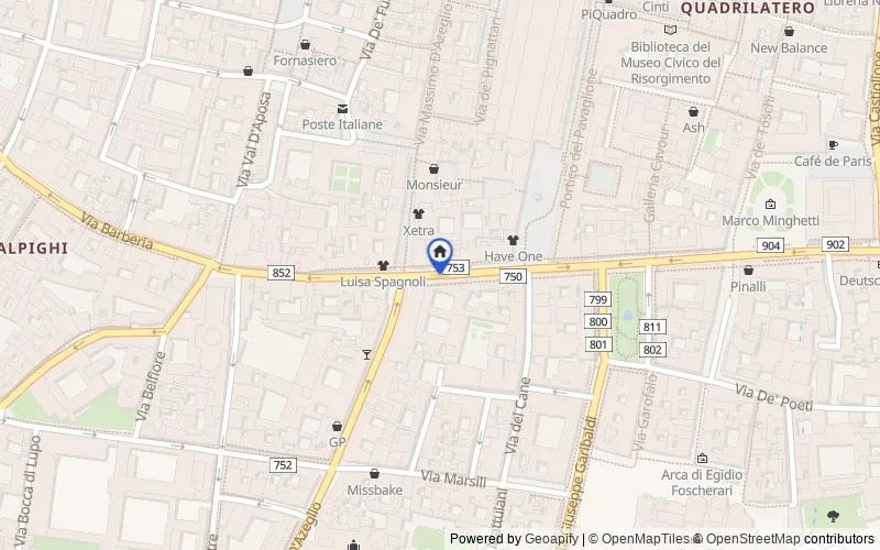 Karte der Umgebung: Via Farini, 1, 40124 Bologna BO, Italia, 40124, Bologna, Bologna