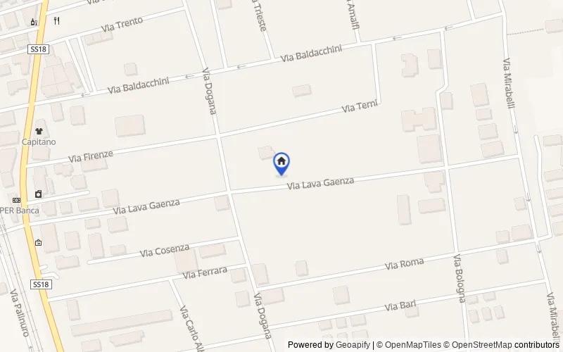 Mappa della zona: Via Lava Gaenza 24, 87032, Amantea, Cosenza