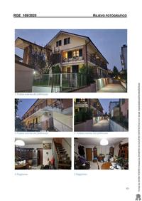 Appartamento sito al piano primo e secondo di un fabbricato residenziale di tipo condominiale senza ascensore sviluppato su un totale di tre livelli fuori terra, composto da ingresso su soggiorno/pranzo, cucina, disimpegno, servizio igienico e balcone continuo su tre fronti adiacenti al piano primo e da disimpegno, servizio igienico (catastalmente ripostiglio) e due locali sgombero 