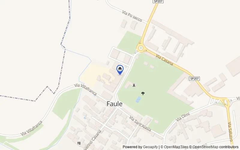 Karte der Umgebung: Via Severino Casana, 8, 12030 Faule CN, Italia, 12030, Faule, Cuneo