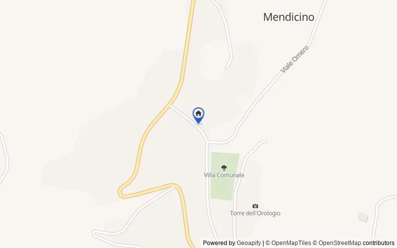 区域地图：Via Ottavio Greco, 19, 87040 Mendicino CS, Italia, 87040, Mendicino, Cosenza