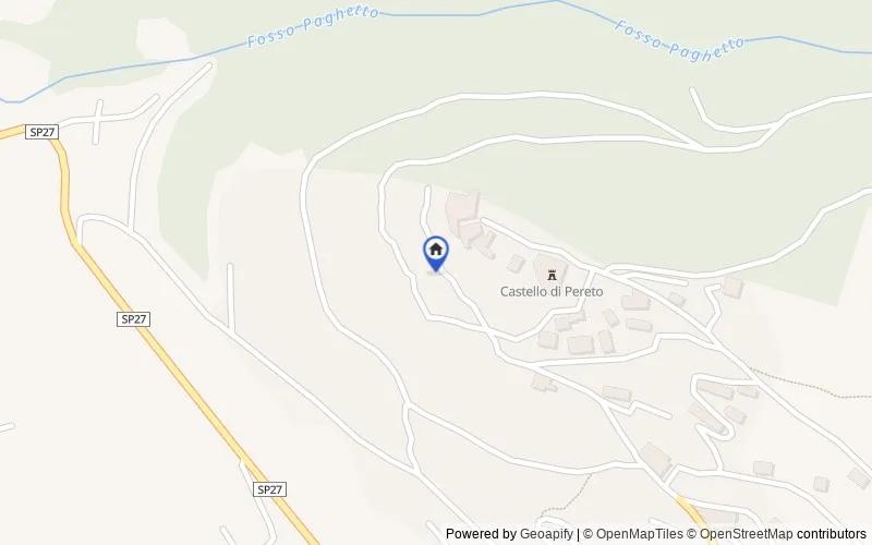 Karte der Umgebung: Via del Castello, 67064 Pereto AQ, Italia, 67064, Pereto, L'Aquila