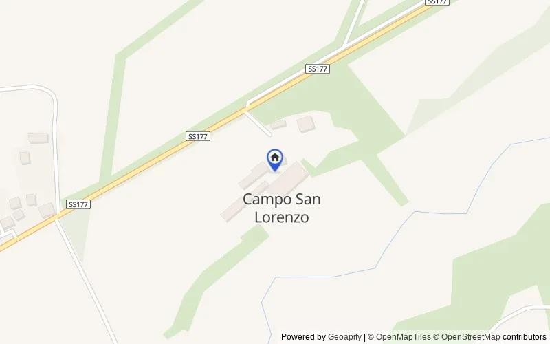 Carte du secteur : località Campo San Lorenzo, 87058, Spezzano della Sila, Cosenza