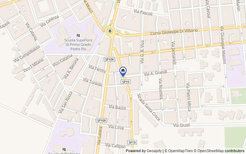 Mappa della zona: Via Croce Santa 48, 71016, San Severo, Foggia