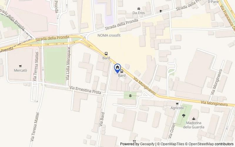 Mapa de la zona: Via Monginevro, 283, 10142 Torino TO, Italia, 10142, Torino, Torino