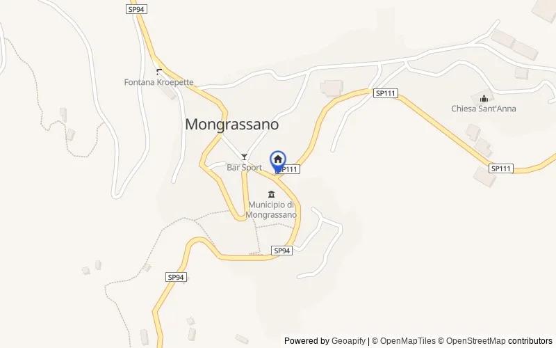 Mappa della zona: Mongrassano, 87040, Mongrassano, Cosenza