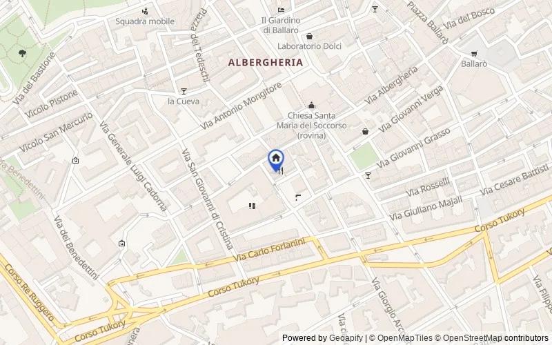 Map of the area: Via S. Francesco Saverio, 7, 90134 Palermo PA, Italia, 90100, Palermo, Palermo