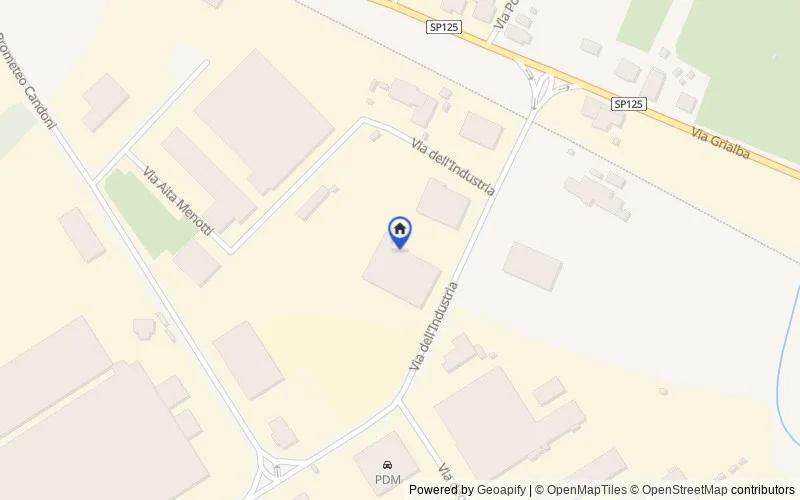 Map of the area: Via dell'industria, 31, 33028, Tolmezzo, Udine