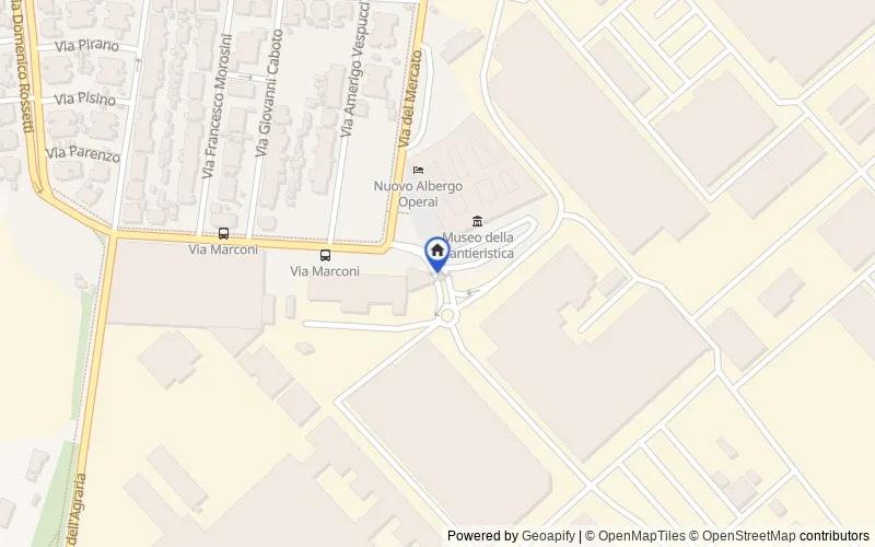 Karte der Umgebung: Piazzale Alberto Cosulich 1, 34070, Monfalcone, Gorizia
