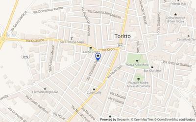 Mappa della zona: via Dei Mille n. 7, Toritto, Bari