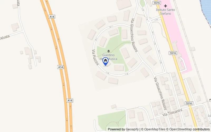 Map of the area: Via Giacomo Puccini, 24, 62018 Porto Potenza Picena MC, Italia, 62018, Potenza Picena, Macerata
