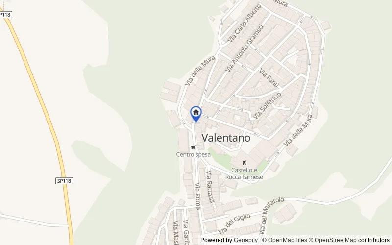 Mappa della zona: Piazza Cavour, 17, 01018 Valentano VT, Italia, 01018, Valentano, Viterbo