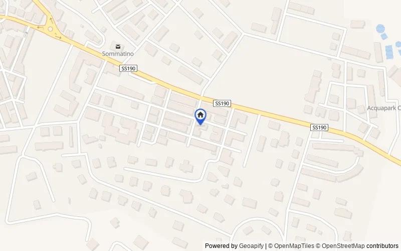 Karte der Umgebung: Via Veneto, 46, 93019 Sommatino CL, Italia, Sommatino, Caltanissetta