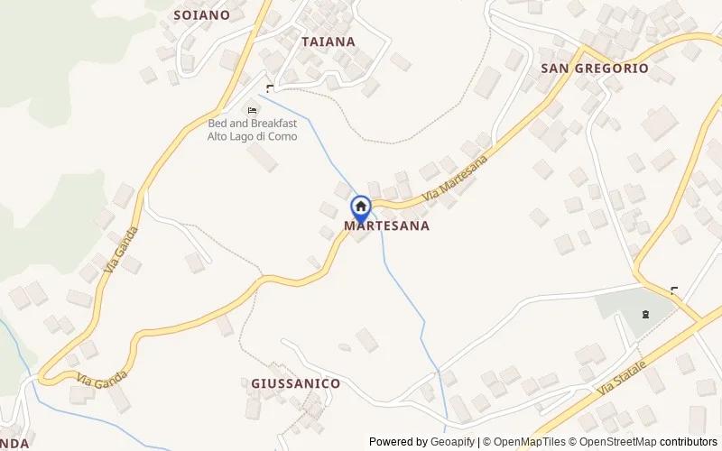 Mappa della zona: Via Martesana, 25, 22015 San Gregorio CO, Italia, 22015, Gravedona ed Uniti, Como