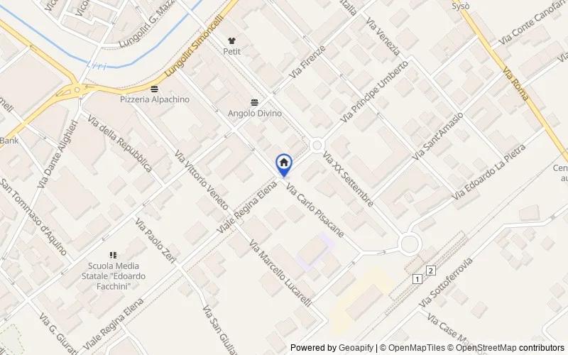 Mappa della zona: Via Carlo Pisacane, 03039 Sora FR, Italia, 03039, Sora, Frosinone
