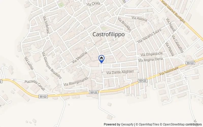 Carte du secteur : Contrada Roccacampana, 92020, Castrofilippo, Agrigento