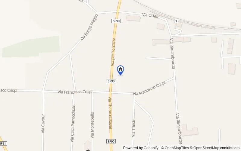 Mappa della zona: Via per Torrazza, 6, 10038 Verolengo TO, Italia, Verolengo, Torino