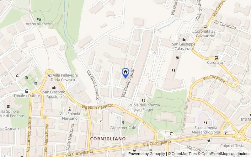 Mappa della zona: Via Guido Agosti, 49, Genova, Genova