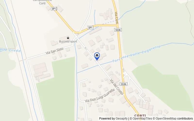 Mappa della zona: Frazione Corti, 23021 Campodolcino SO, Italia, 23021, Campodolcino, Sondrio