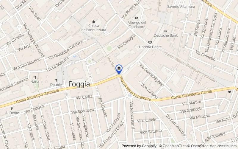 Mappa della zona: Contrada Ricciardella, 71122, Foggia, Foggia